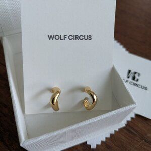 Wolf Circus small Riley hoop earrings - gold